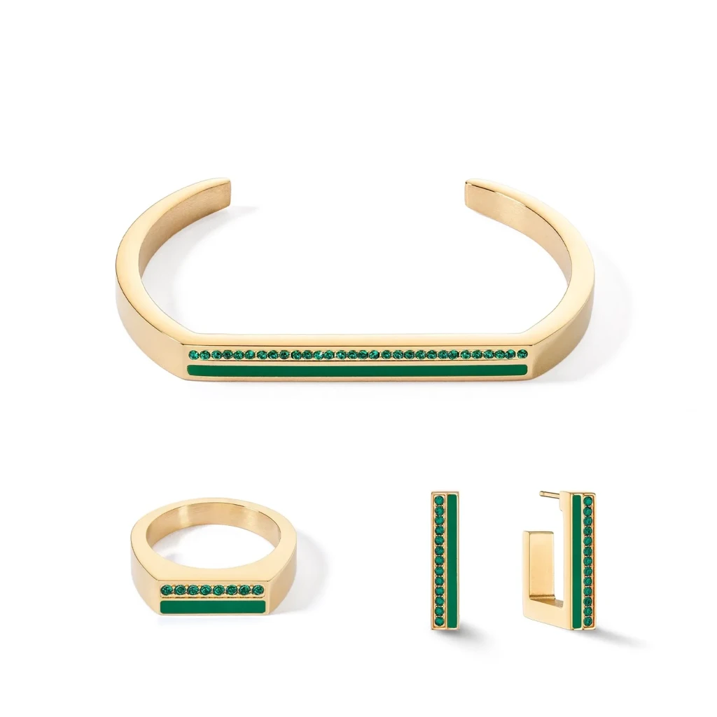 Кольцо Coeur de Lion Green-Gold 0133/40-0549 52