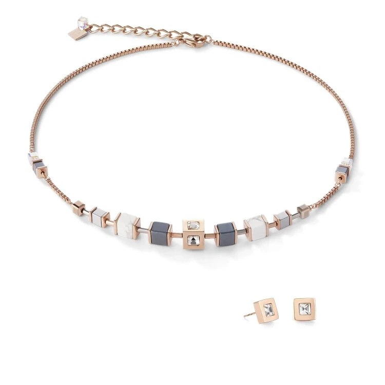 Пусеты Coeur de Lion Crystal-Rosegold 0140/21-1822