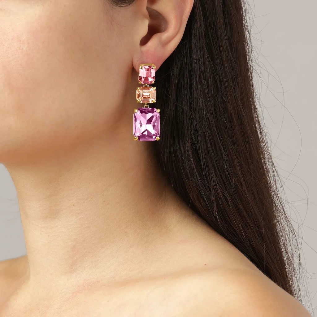 Серьги Dyrberg Kern ESMARA SG LIGHT ROSE / PEACH 460014