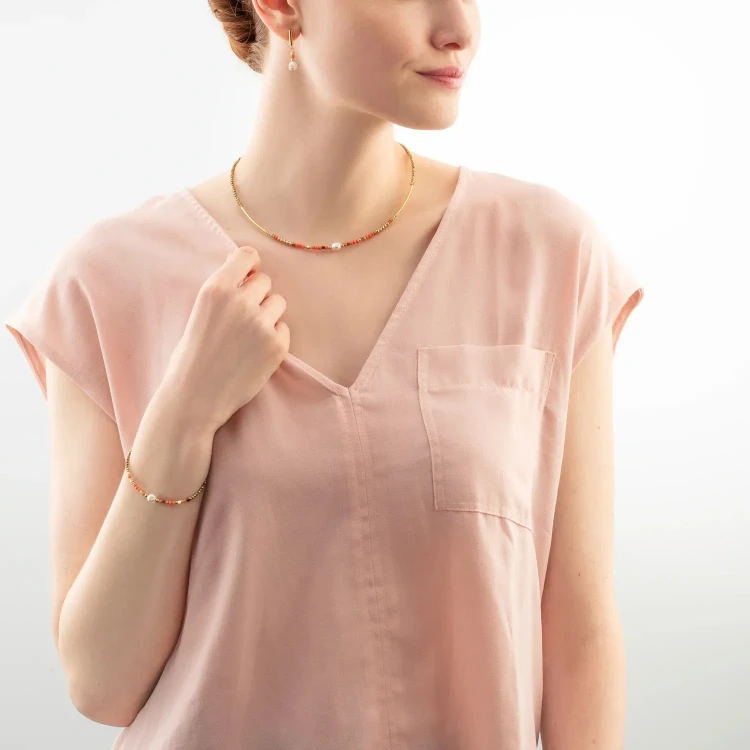 Колье Coeur de Lion Coral 4358/10-0323