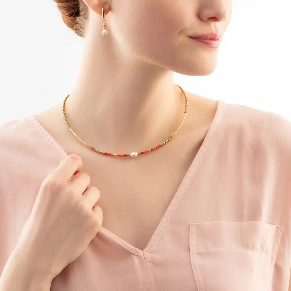 Колье Coeur de Lion Coral 4358/10-0323