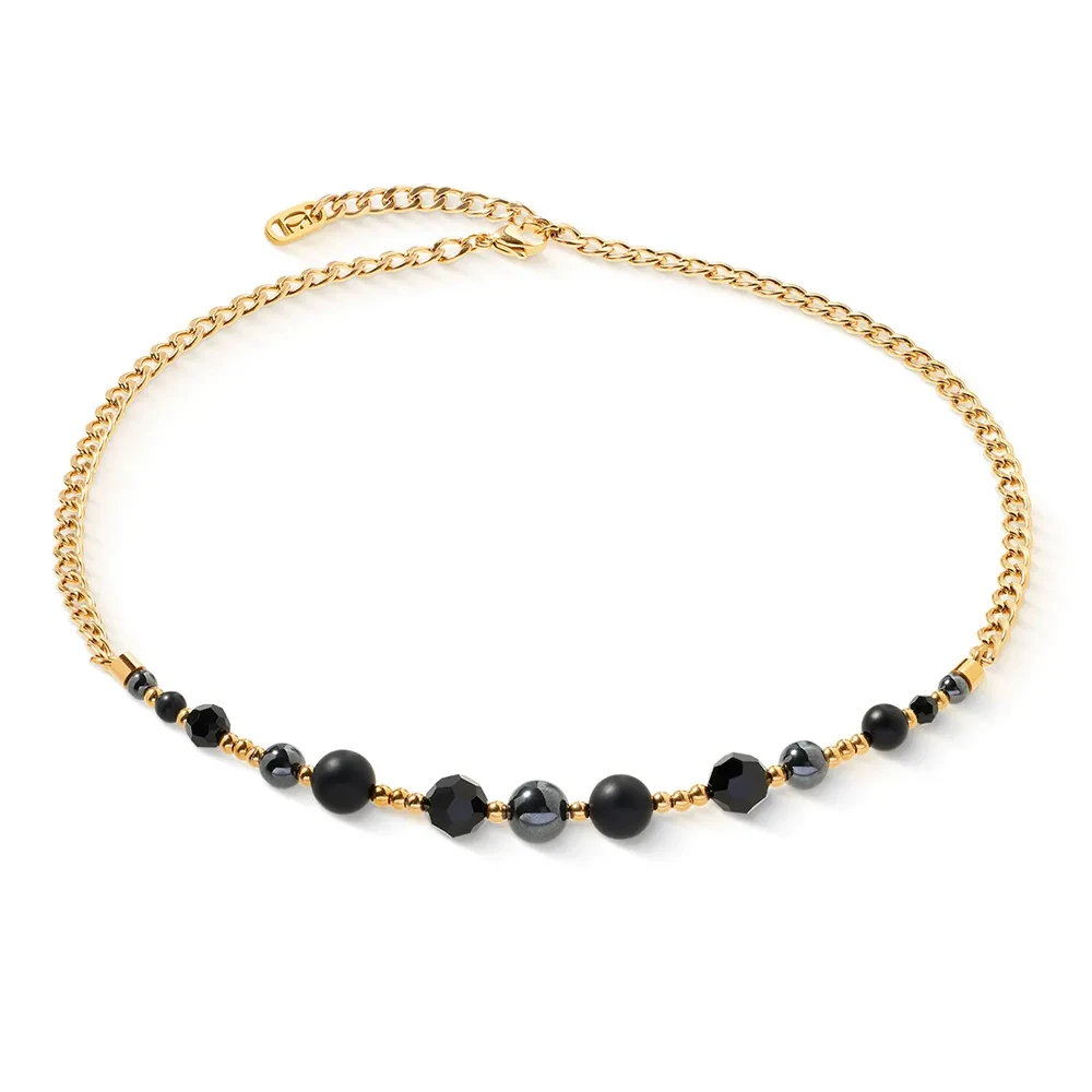 Колье Coeur de Lion Black-Gold 4089/10-1316