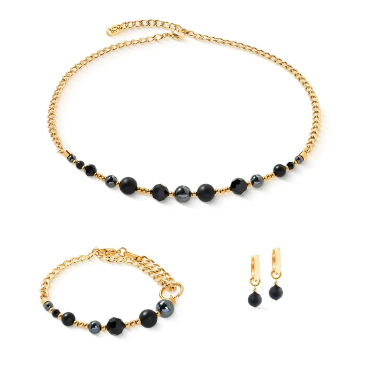 Колье Coeur de Lion Black-Gold 4089/10-1316