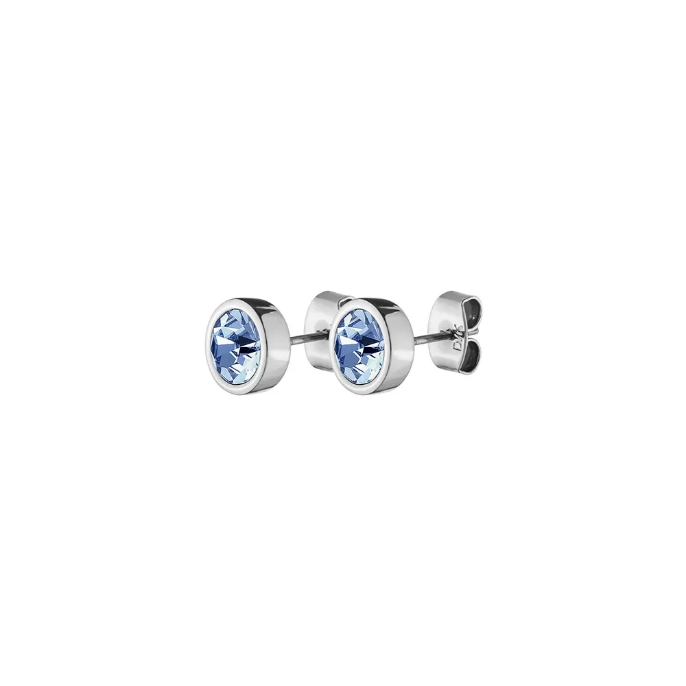 Пусеты NOBLE SS LIGHT BLUE 420023 BL/S
