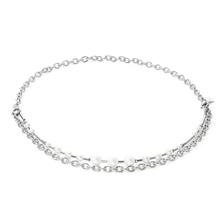 Колье Coeur de Lion White-Silver 1121/10-1417