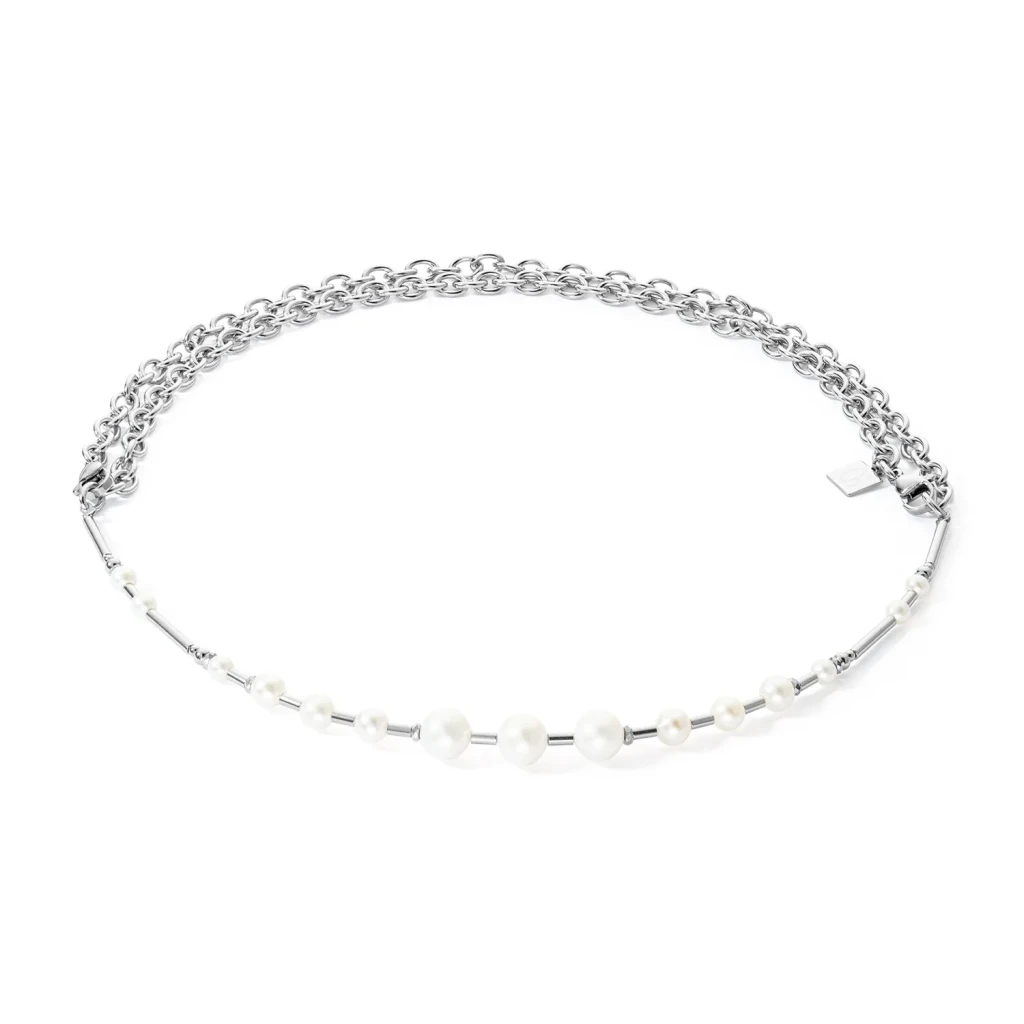 Колье Coeur de Lion White-Silver 1121/10-1417