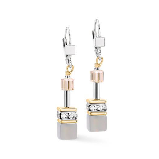 Серьги Coeur de Lion Grey-Gold 4017/20-1216