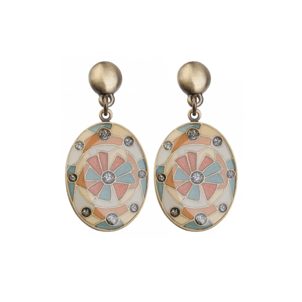 Серьги Clara Bijoux Ромашки A76734 M