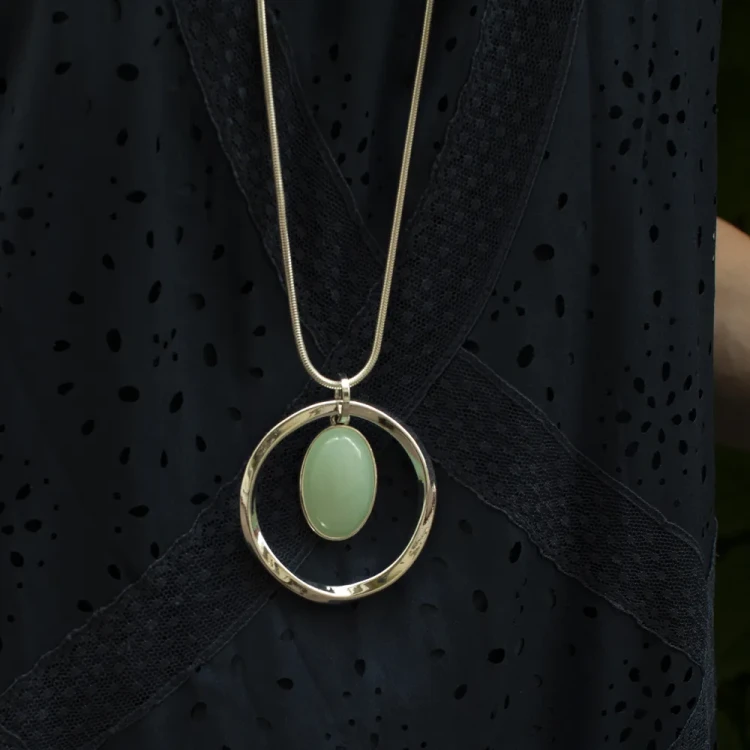 Колье Fiore Luna BLUE SKY AGATE LN5143 BL/S