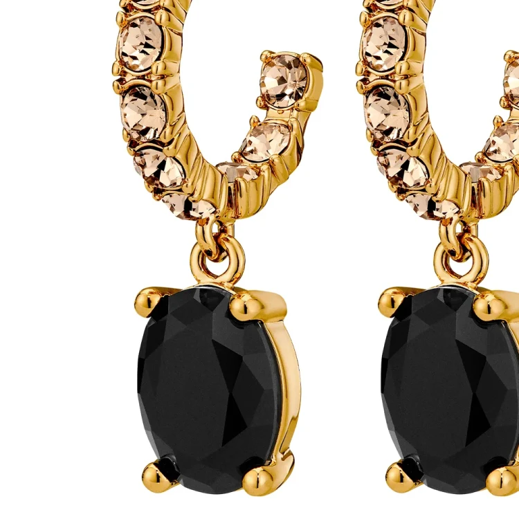 Серьги Dyrberg Kern BARBARA SG BLACK / GOLDEN 450061
