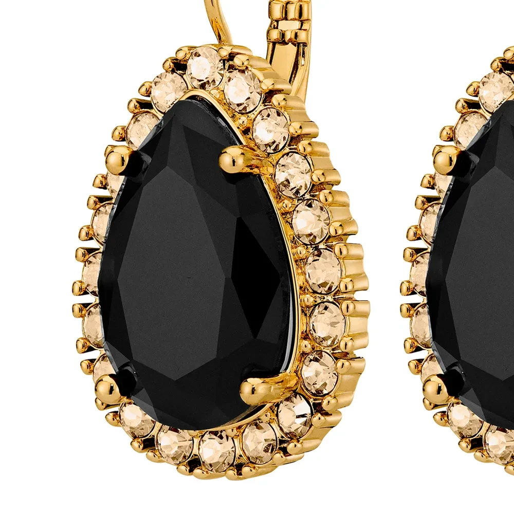 Серьги Dyrberg Kern FIORA SG BLACK /GOLDEN 450077