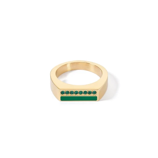 Кольцо Coeur de Lion Green-Gold 0133/40-0549 56