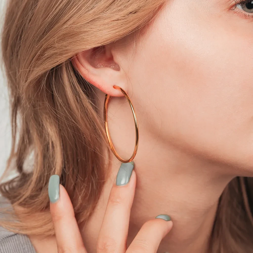 Серьги Fiore Luna Кольцо 50 AWE2950-G-2-50mm