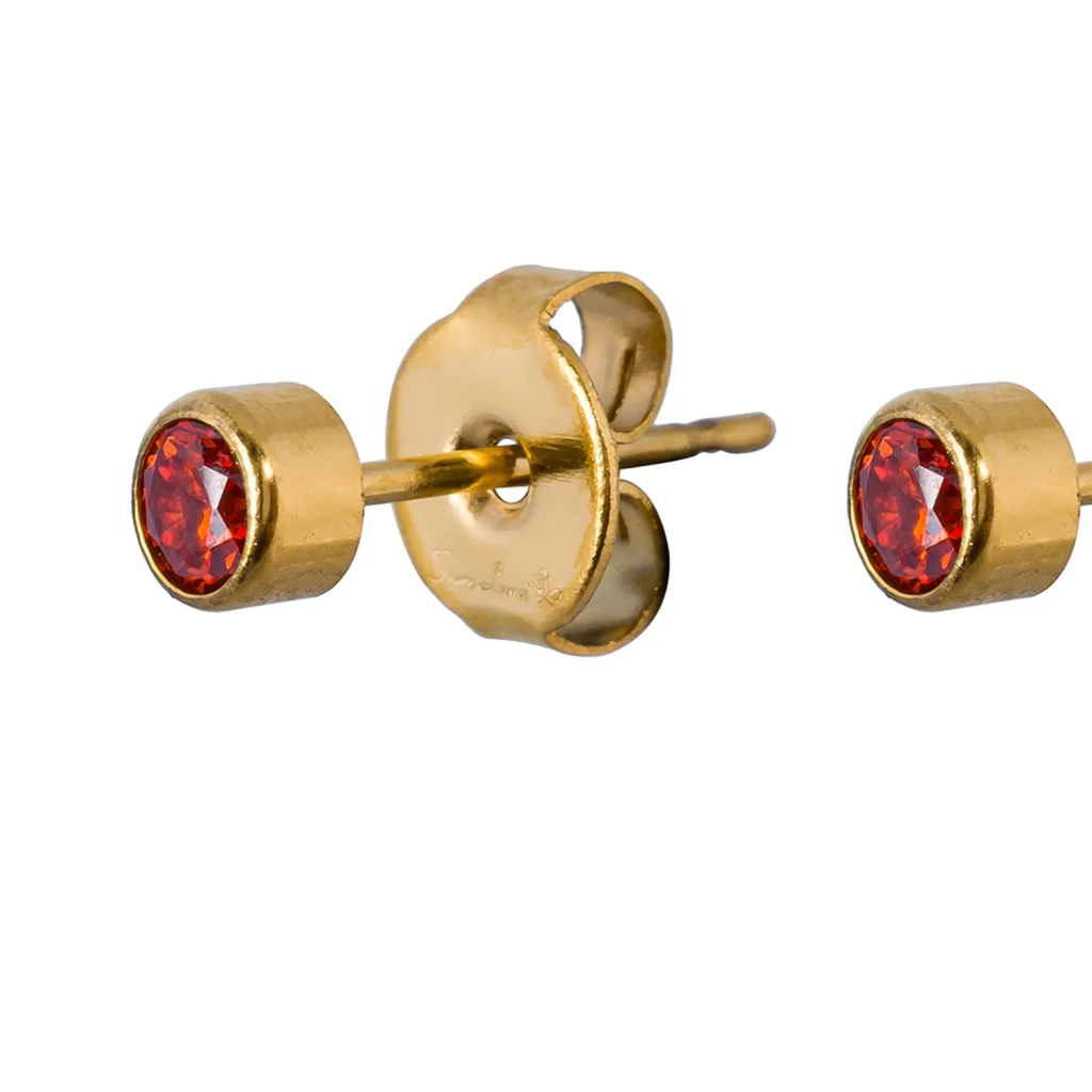 Пусеты Cubic zirconia Orange Fiore Luna SWE0128 O G