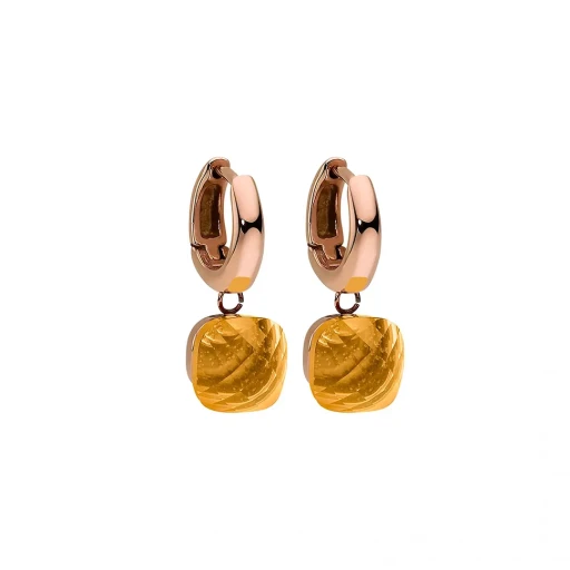 Серьги Qudo Firenze sunflower 300257 BR/RG