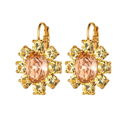 Серьги Dyrberg Kern VALENTINA SG PEACH / GOLDEN 420040 G/BR