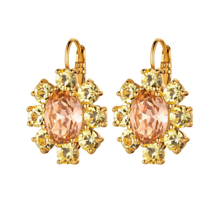 Серьги Dyrberg Kern VALENTINA SG PEACH / GOLDEN 420040 G/BR