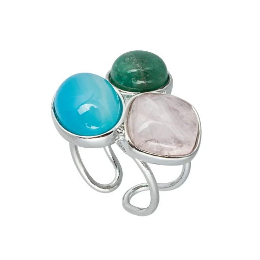 Кольцо Possebon Azul, Q.Roze, Q.Verde K0178.20.7.17 S