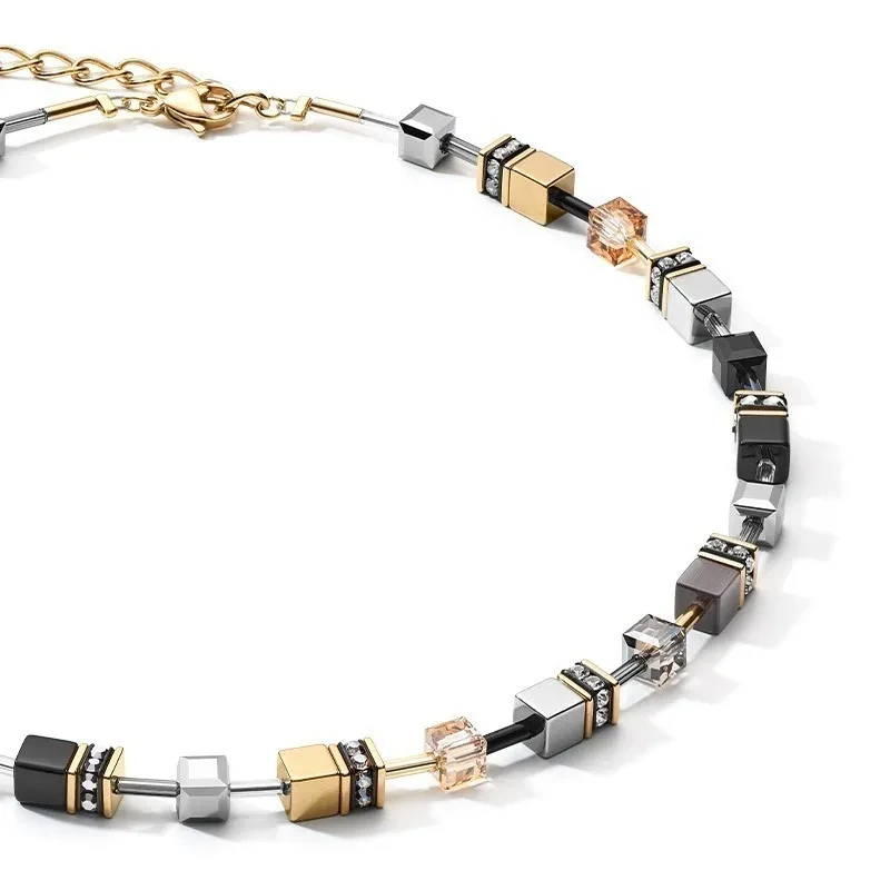 Колье Coeur de Lion Grey-Gold 4345/10-1216