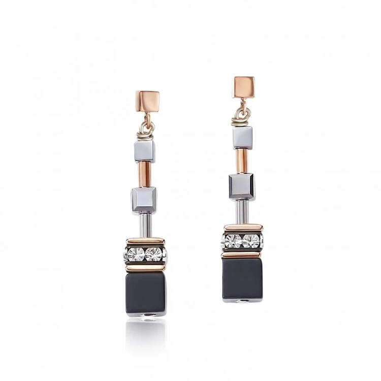 Серьги Coeur de Lion Rosegold-Silver 5008/21-1631