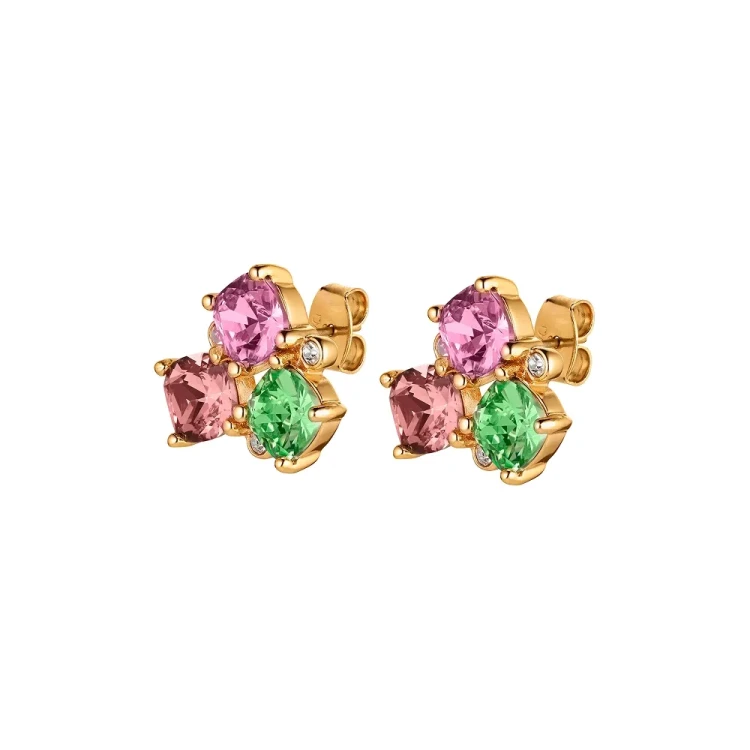 Серьги Dyrberg Kern VIENA SG ROSE/GREEN 420101
