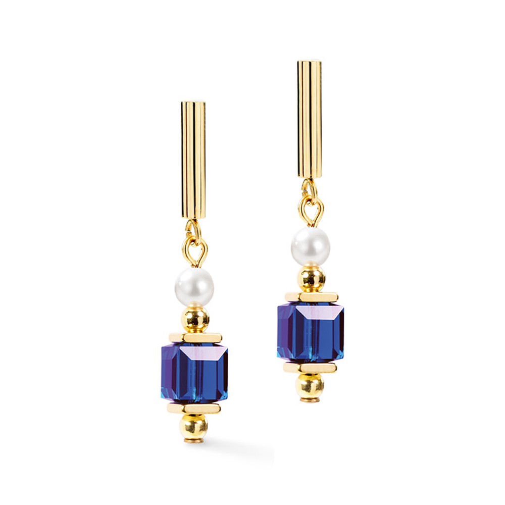 Серьги Coeur de Lion Dark Blue 2110/21-0721