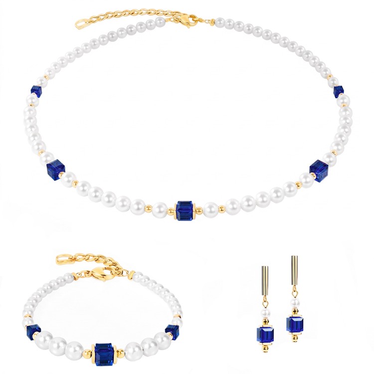 Серьги Coeur de Lion Dark Blue 2110/21-0721