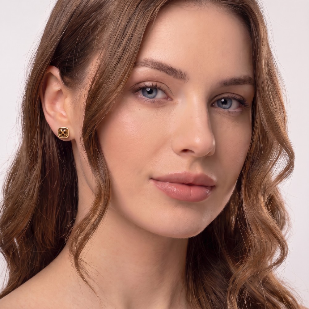 Серьги Fiore Luna Topaz Gold AE01782-6GD