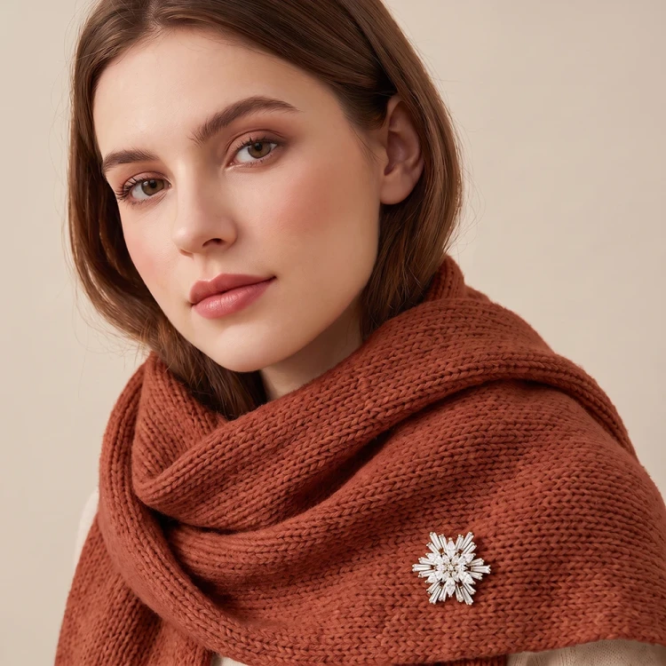 Брошь Рождество Fiore Luna FBB02274-03 S