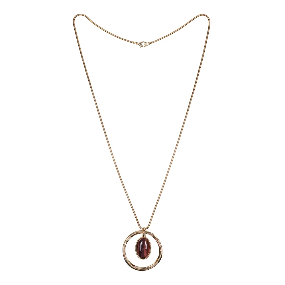 Колье Fiore Luna COFFE AGATE LN5146 BR/G
