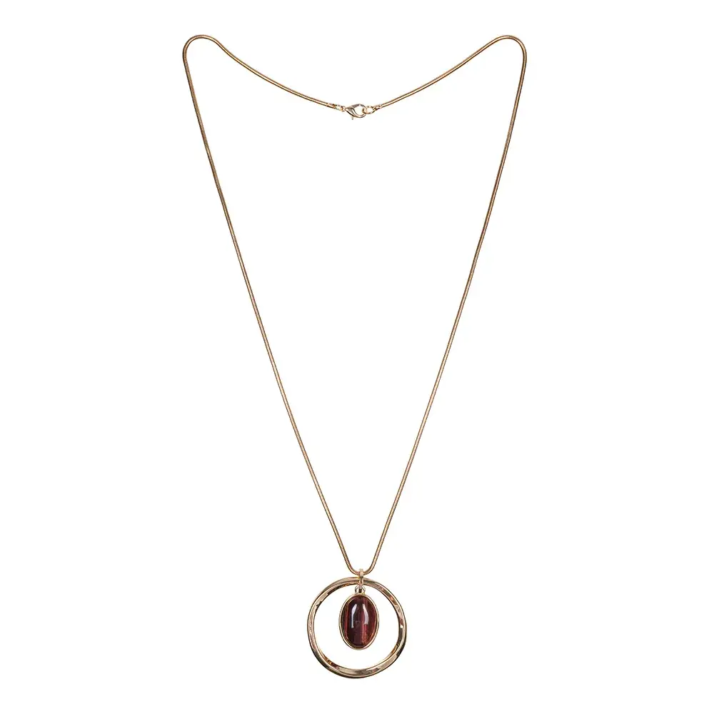 Колье Fiore Luna COFFE AGATE LN5146 BR/G
