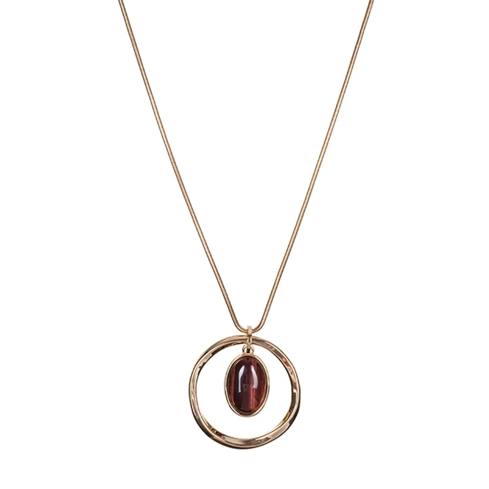 Колье Fiore Luna COFFE AGATE LN5146 BR/G