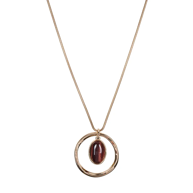 Колье Fiore Luna COFFE AGATE LN5146 BR/G