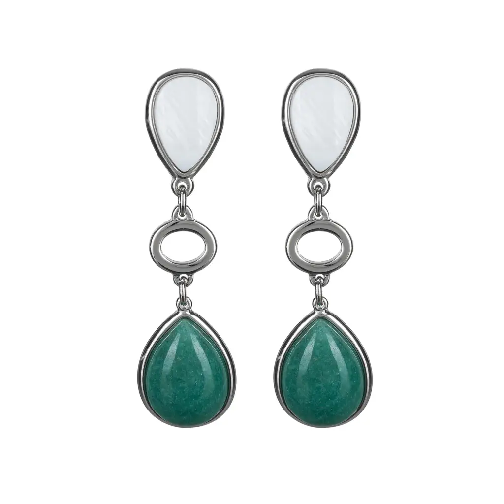 Серьги Possebon Madre, Q. Verde A0585.1.17 S