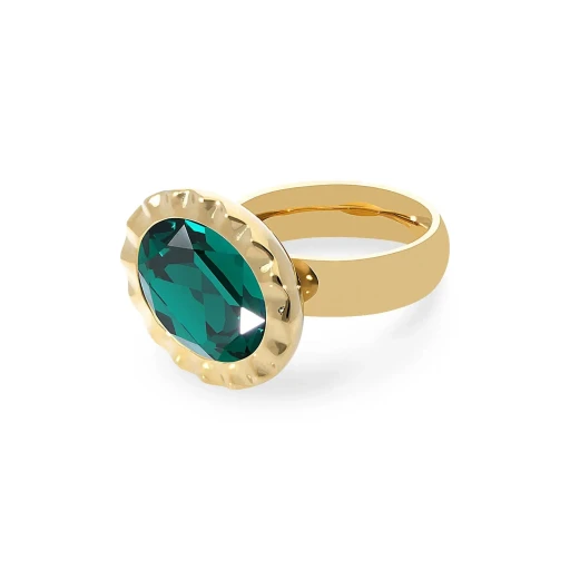 Кольцо Qudo TIVOLA UNICA big (G/P) Emerald 60 686947