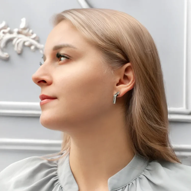 Серьги Fiore Luna Crystal A2410SW-E01.1 BW/S