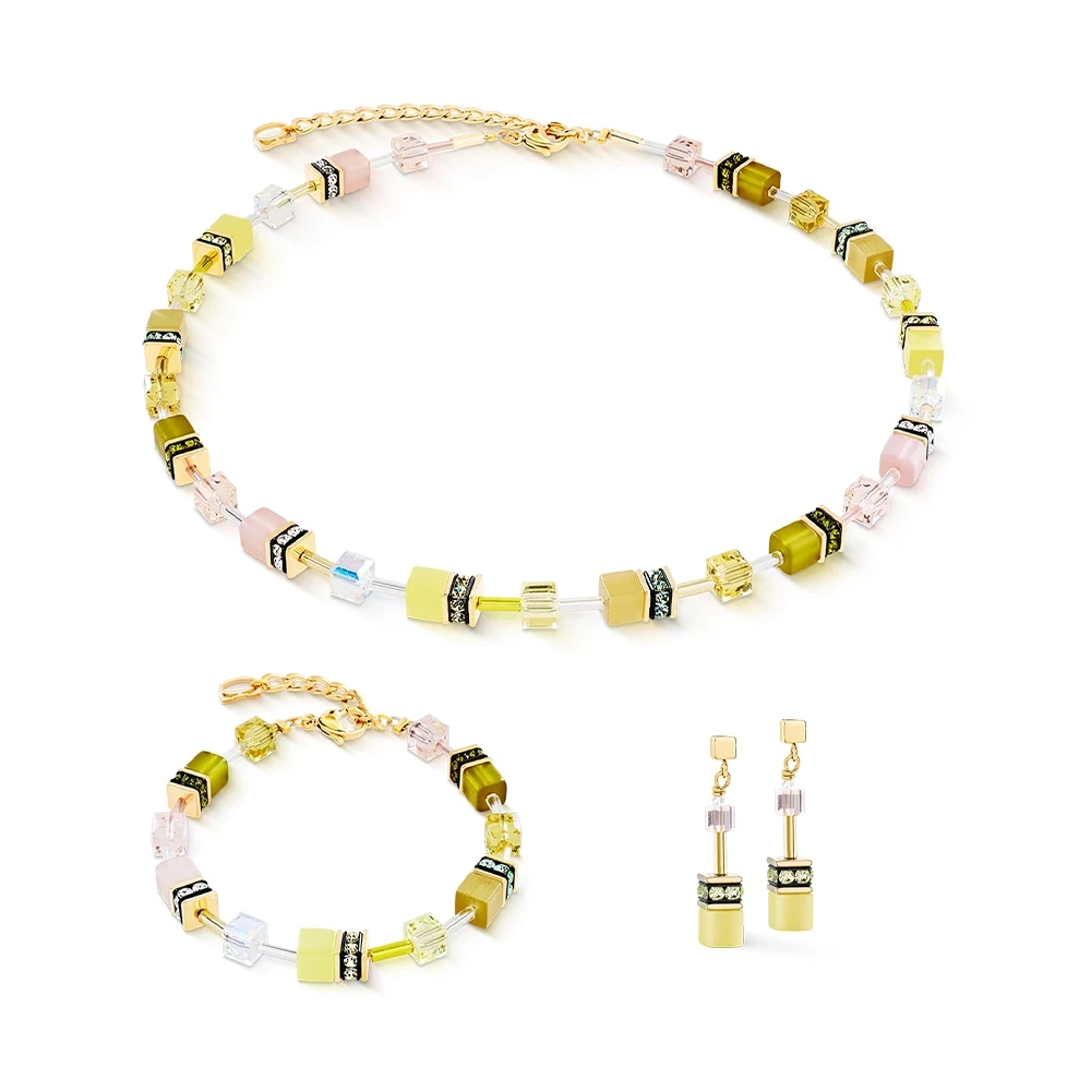 Колье Coeur de Lion Olive-Yellow 2838/10-0901