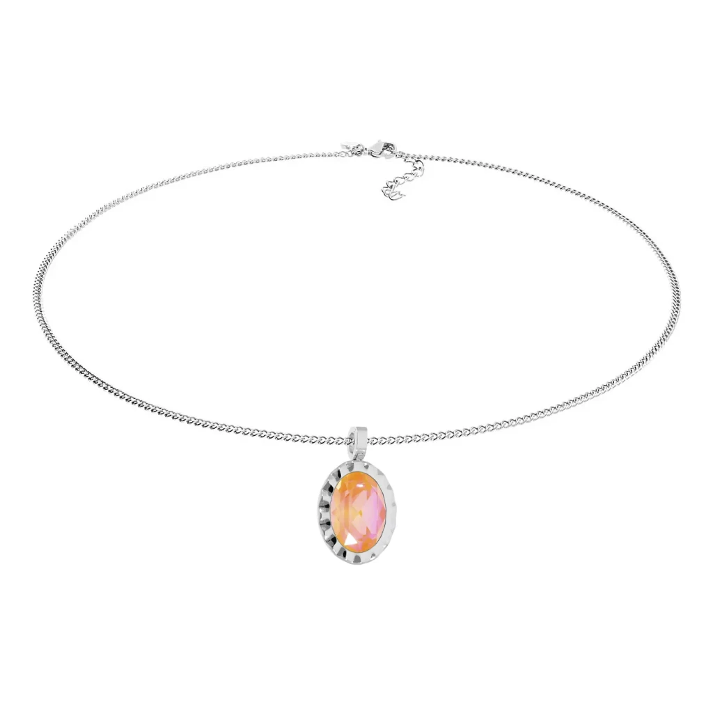 Колье Qudo TIVOLA UNICA big (S/P) Crystal orange ignite 3cm 420713