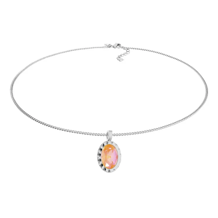 Колье Qudo TIVOLA UNICA big (S/P) Crystal orange ignite 3cm 420713