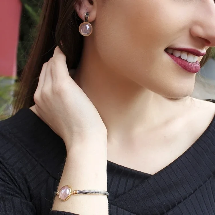 Браслет Possebon Pearl Quartz Rose C1363.9 R/G