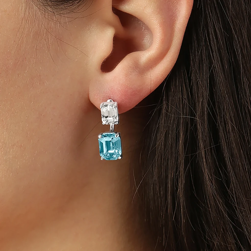 Серьги Dyrberg Kern TETI SS AQUA / CRYSTAL 460007