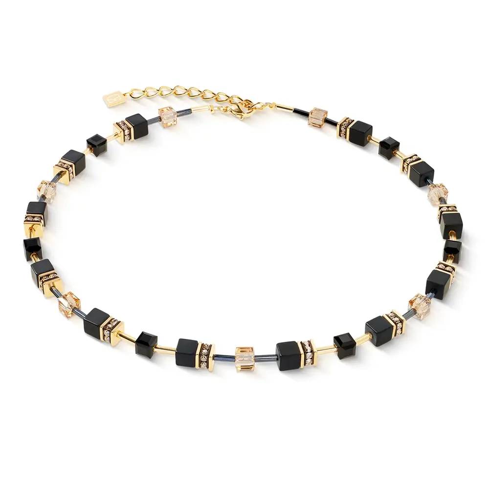 Колье Coeur de Lion Black-Gold 4018/10-1316