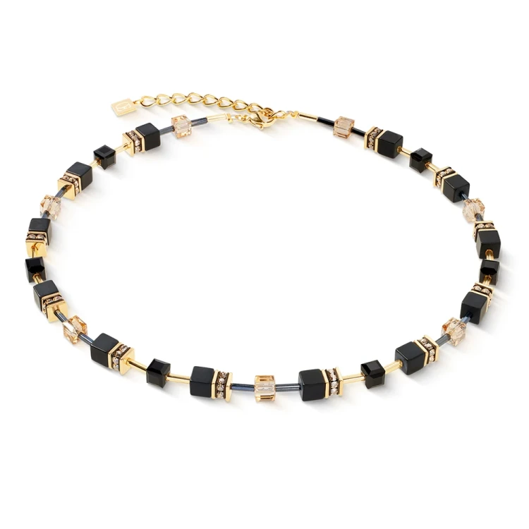 Колье Coeur de Lion Black-Gold 4018/10-1316
