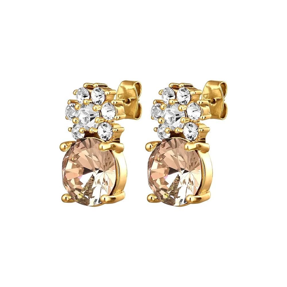 Серьги Dyrberg Kern BECKIA SG GOLDEN / CRYSTAL 460068