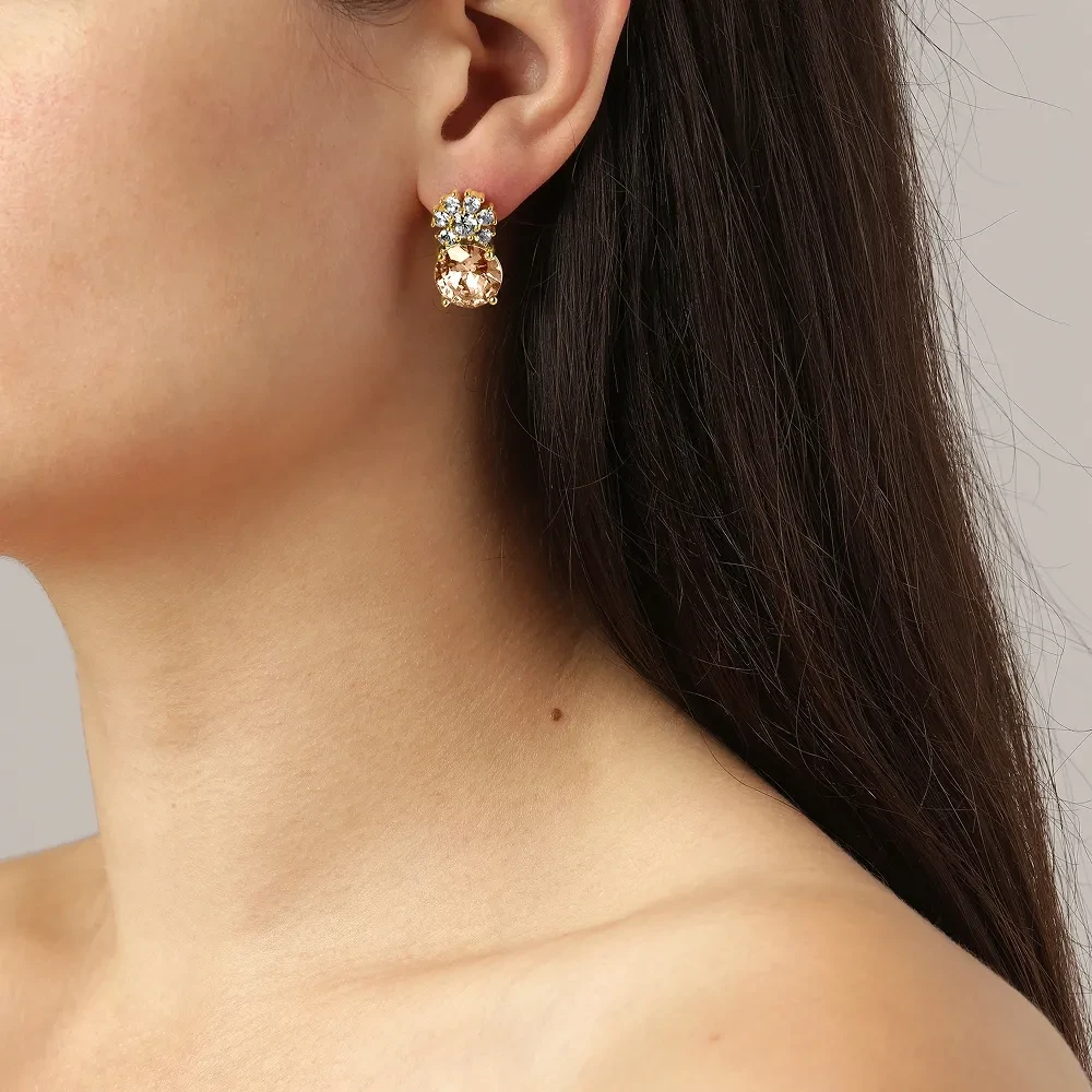 Серьги Dyrberg Kern BECKIA SG GOLDEN / CRYSTAL 460068