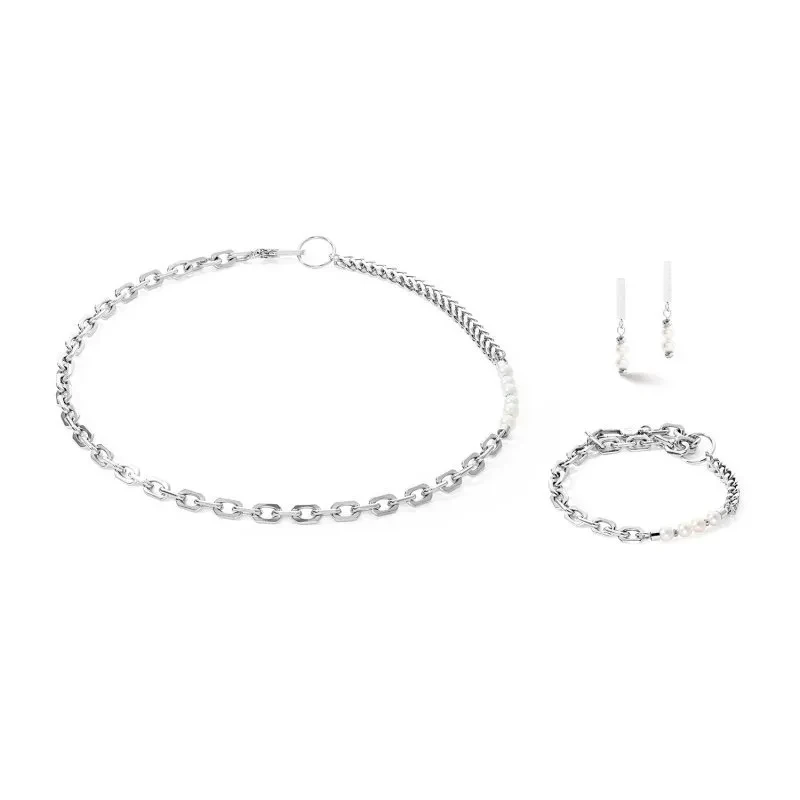 Колье Coeur de Lion White-Silver 1120/10-1417
