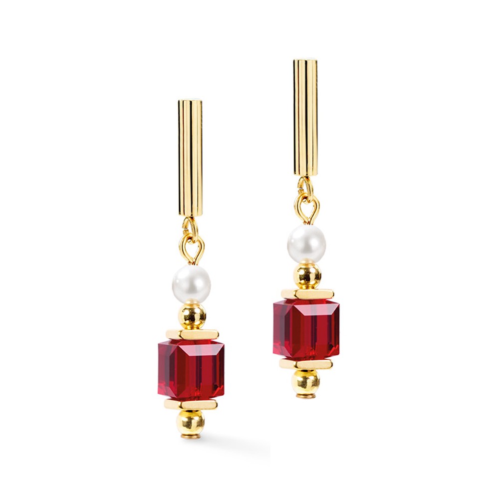 Серьги Coeur de Lion Dark Red 2110/21-0321