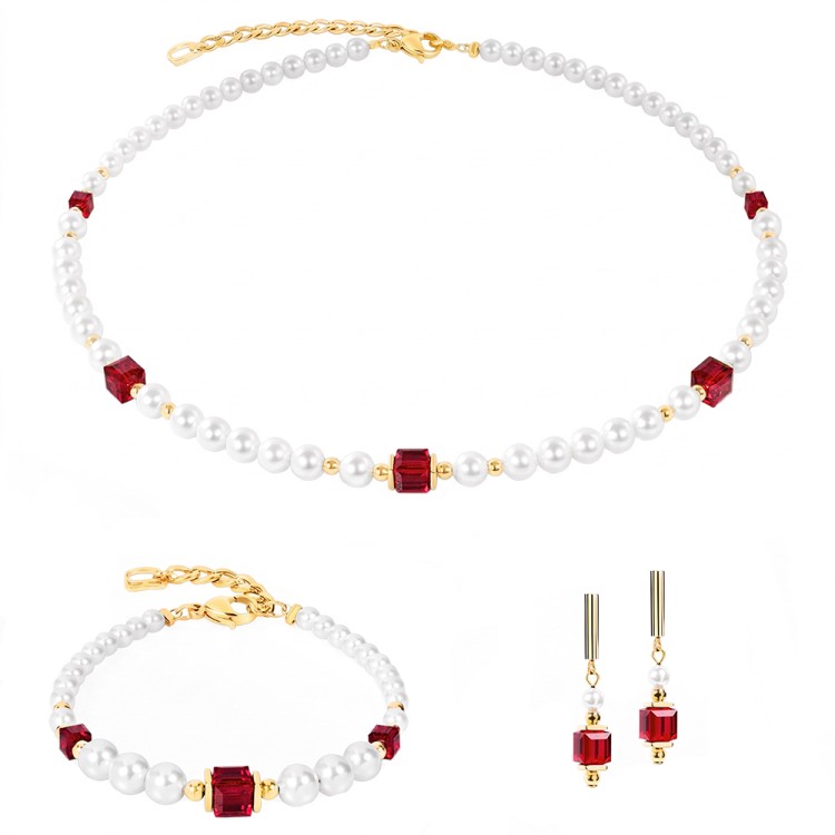 Серьги Coeur de Lion Dark Red 2110/21-0321