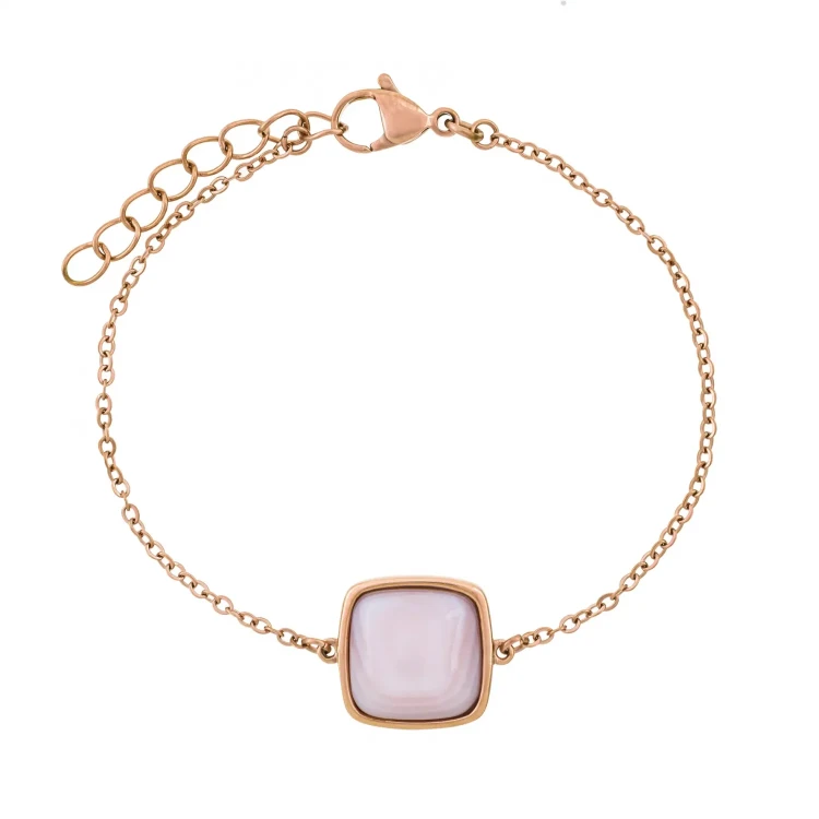 Браслет Fiore Luna Куб SHELL ROSE CB02914-3 R/RG
