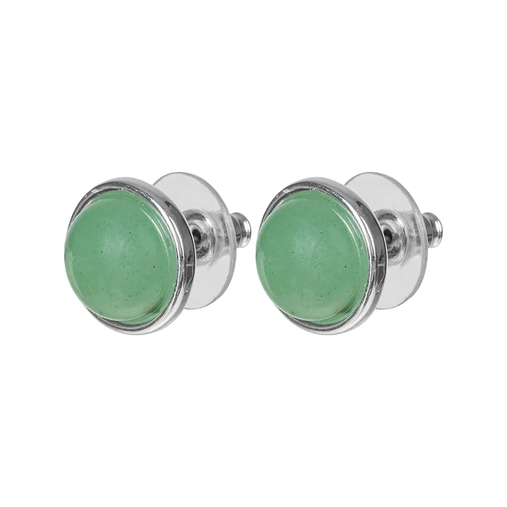 Пусеты GREEN AVENTURINE LE1109 G/S